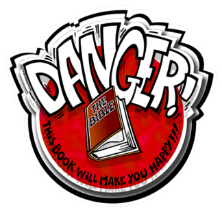 Autocollant "Danger" (anglais)