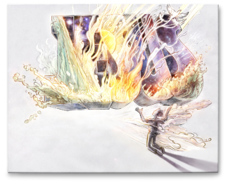 Tableau "JESUS" 50X40X2