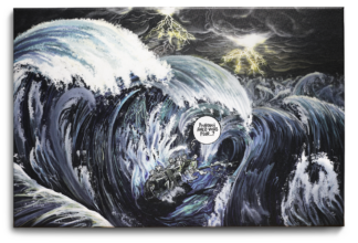 Tableau "Vagues" 60X40X2