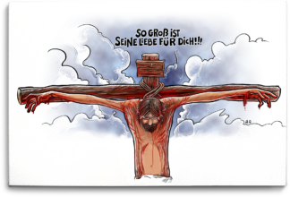 Tableau "So gross ist seine Liebe für dich" 75X50X2