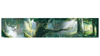 Tableau Rendez-vous dans la forêt 2 jour (150X30 cm)