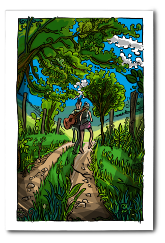 Tableau "Amoureux" 60X40X2