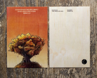 Carte postale en bois - Aube