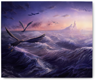 Tableau "Aurore" 60X50X2